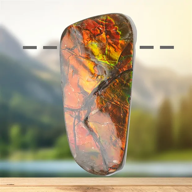 Ammolite drilled, 5.6cm, unique 124 | wholesaler gems, healing stones & jewelry