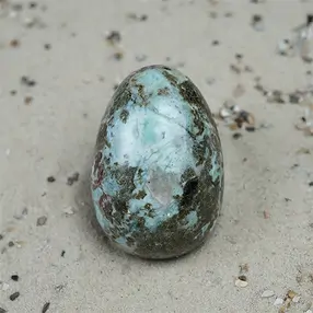 Oeuf Larimar, 4,5cm, Pièces uniques 029 | Marco Schreier