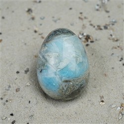 2812196030 Huevo Larimar, 4,2cm, pieza única 030 | Marco Schreier
