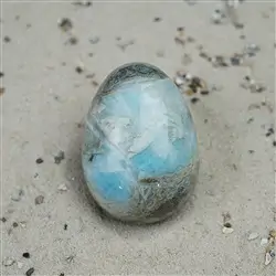 2812196030 Uovo di Larimar, 4,2 cm, pezzo unico 030 | grossista gemme e pietre curative