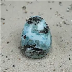 2812196042 Uovo Larimar, 4,0cm, unico 042 | gemme, pietre curative e gioielli all'ingrosso
