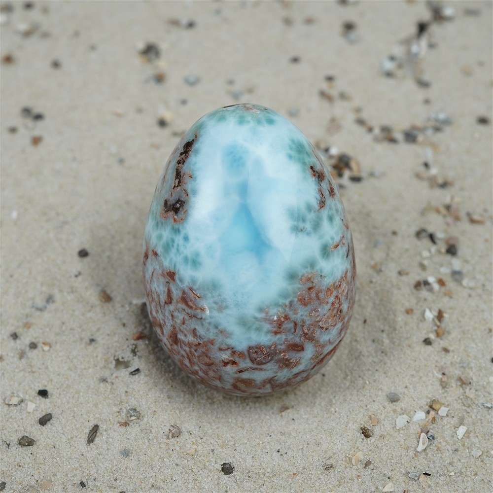 Oeuf Larimar, 4,8cm, Pièces uniques 058 | Marco Schreier