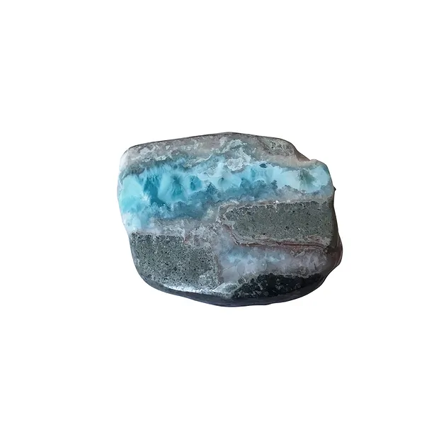 Ei Larimar, 5,0cm, Unikat 059 | Großhändler Edelsteine, Heilsteine & Schmuck