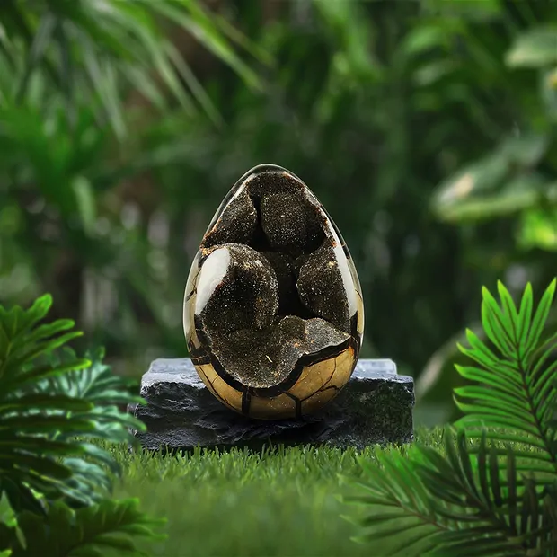 Oeuf de dragon Septaria, 14cm, Pièces uniques 017 | Marco Schreier