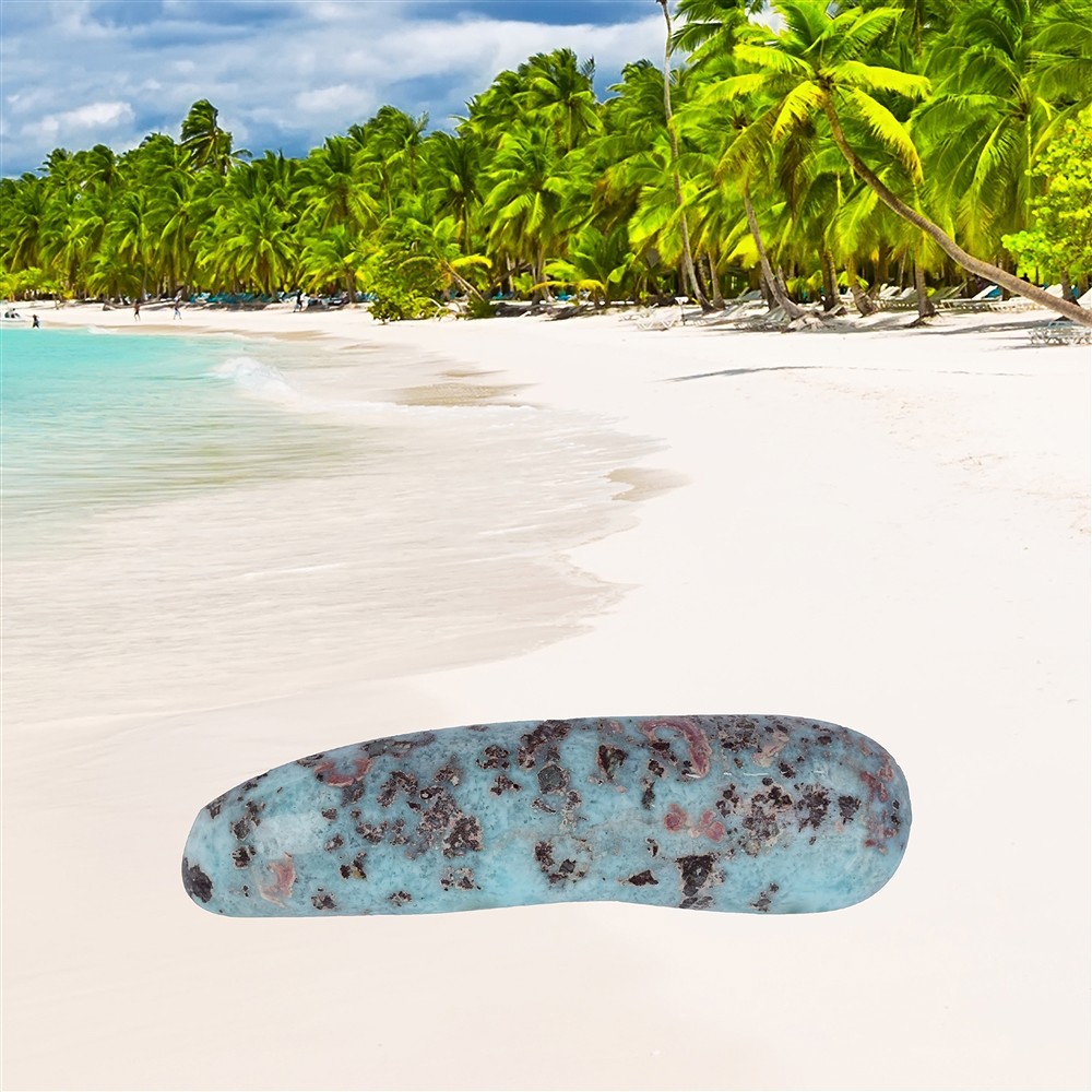 Longstone Larimar, 7,4cm, unique 023 | wholesaler gems, healing stones & jewelry