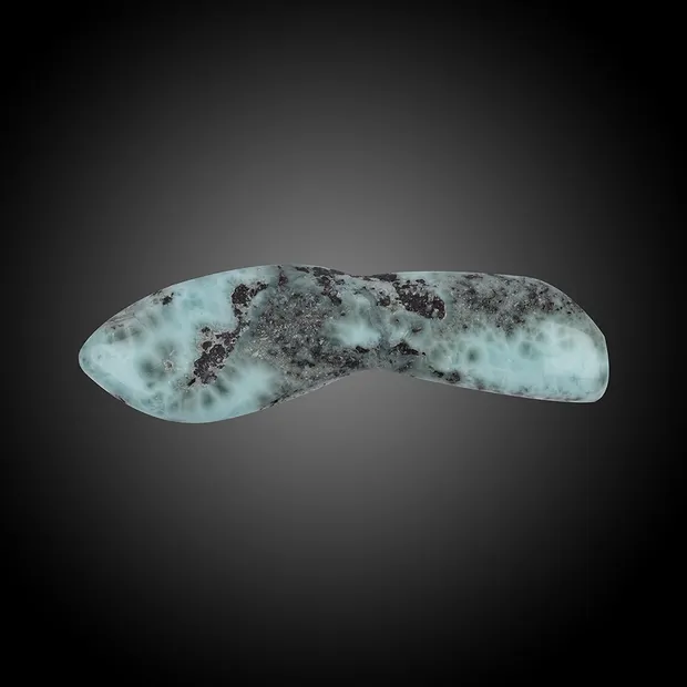 Longstone Larimar, 9,8cm, Unikat 032 | Schreier Edelsteine, Heilsteine & Schmuck