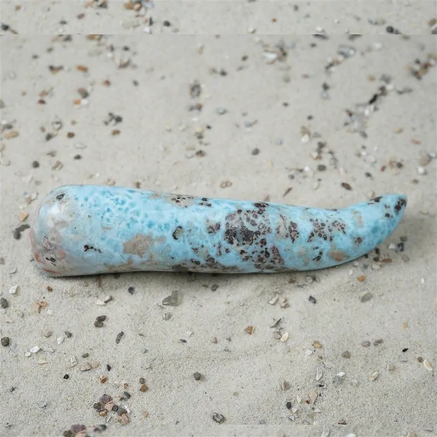 Longstone Larimar, 10,6cm, unique piece 037 | wholesaler gems & healing stones