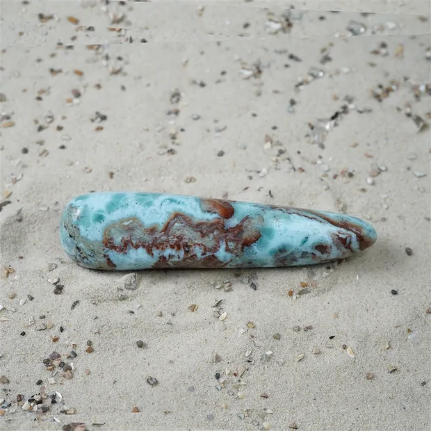 Longstone Larimar, 10,3cm, Unikat 040 | Edelsteine, Heilsteine & Schmuck-Handel