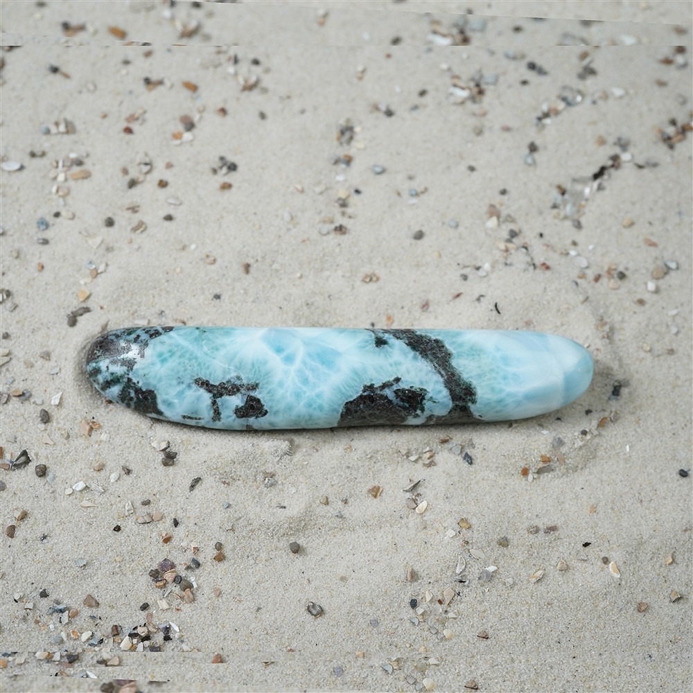 Longstone Larimar, 10,4cm, Unikat 041 | Edelsteine, Heilsteine & Schmuck-Handel