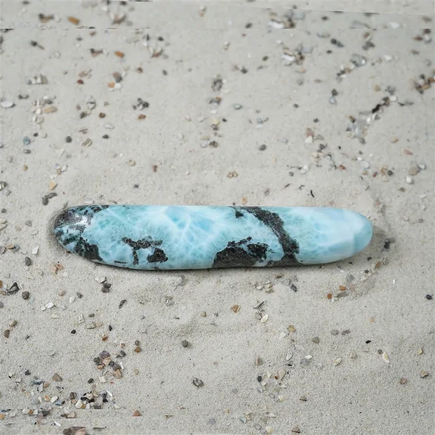 Longstone Larimar, 10,4cm, Unikat 041 | Edelsteine, Heilsteine & Schmuck-Handel