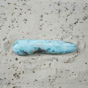 Larimar de piedra larga, 9,5cm, único 043 | Marco Schreier