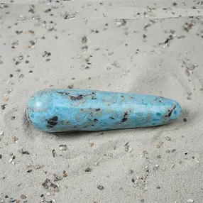 Longstone Larimar, 9,3cm, Unikat 050 | Schreier Edelsteine, Heilsteine & Schmuck