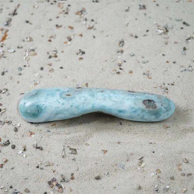 Longstone Larimar, 9,3cm, unique 052 | wholesaler gems, healing stones & jewelry