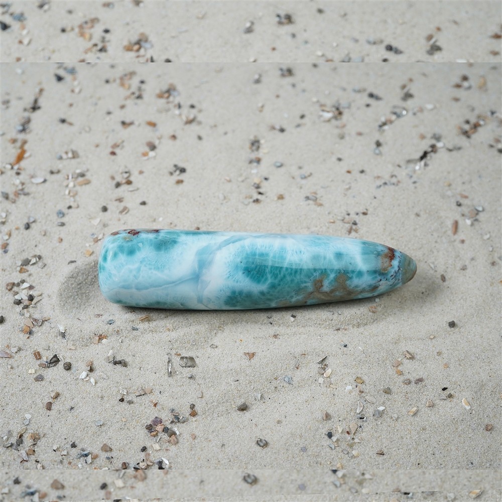 Larimar, 9,5 cm, pezzo unico 054 | Gemme Schreier, pietre curative e gioielli