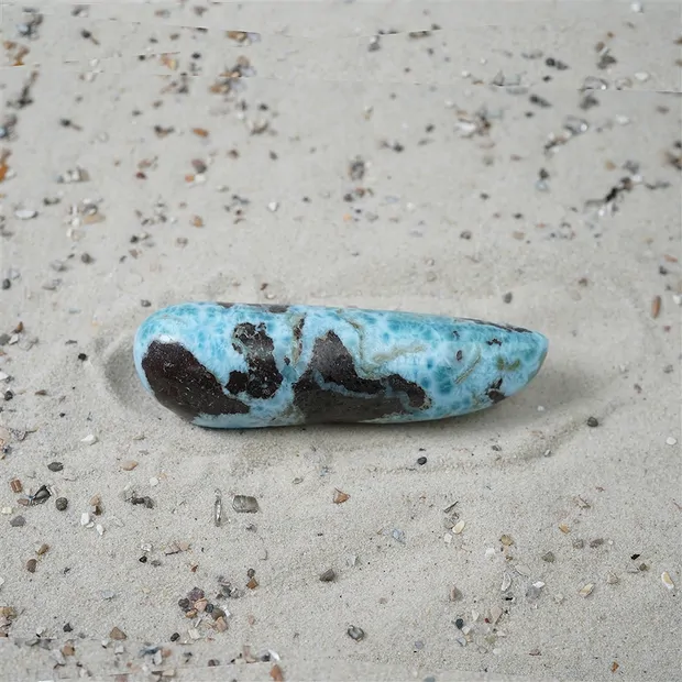 Longstone Larimar, 8,0cm, unique 060 | wholesaler gems, healing stones & jewelry