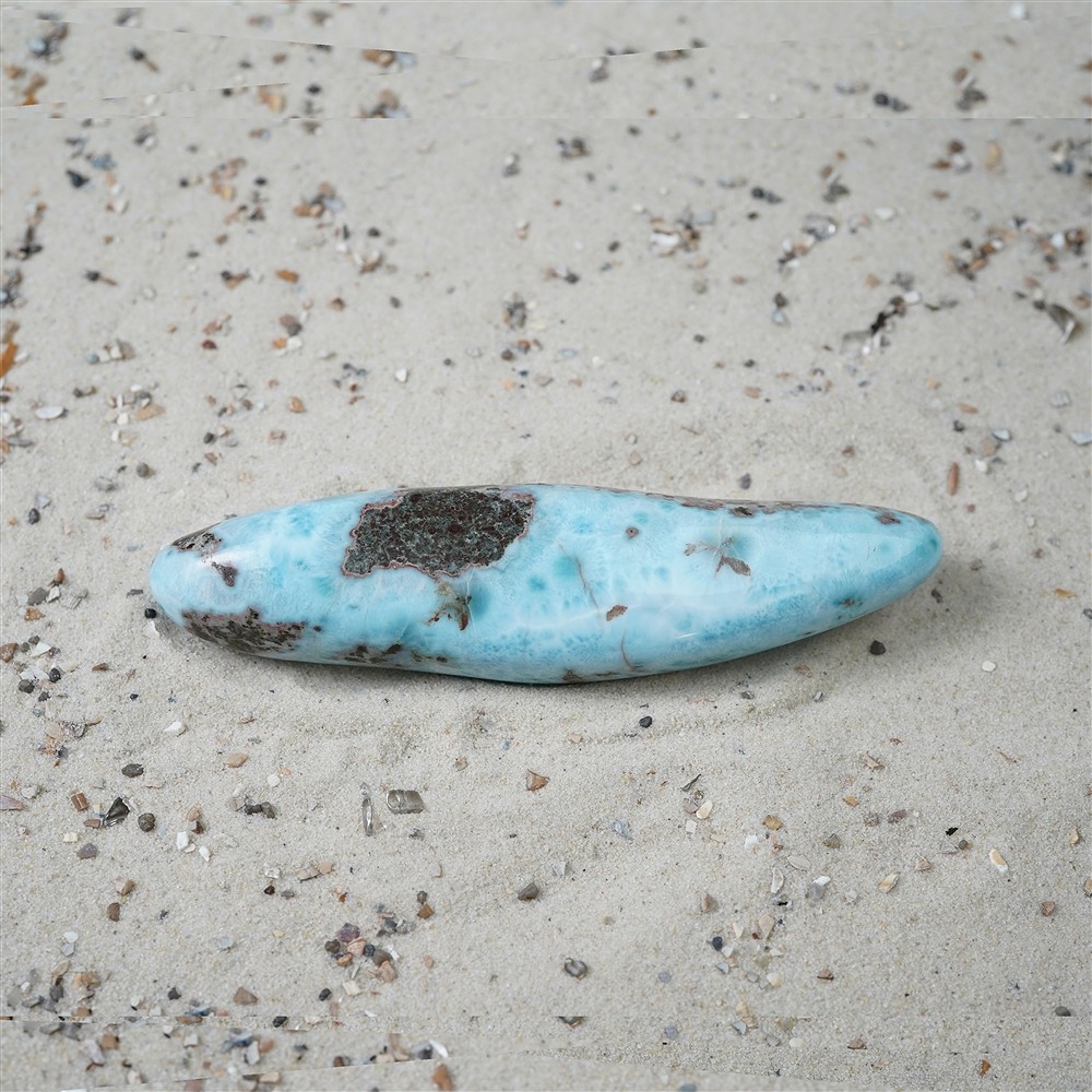 Larimar, 11,1 cm, pezzo unico 061 | Gemme Schreier, pietre curative e gioielli