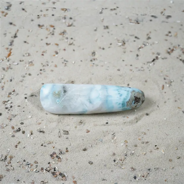Longstone Larimar, 9,0cm, Unikat 063 | Schreier Edelsteine, Heilsteine & Schmuck