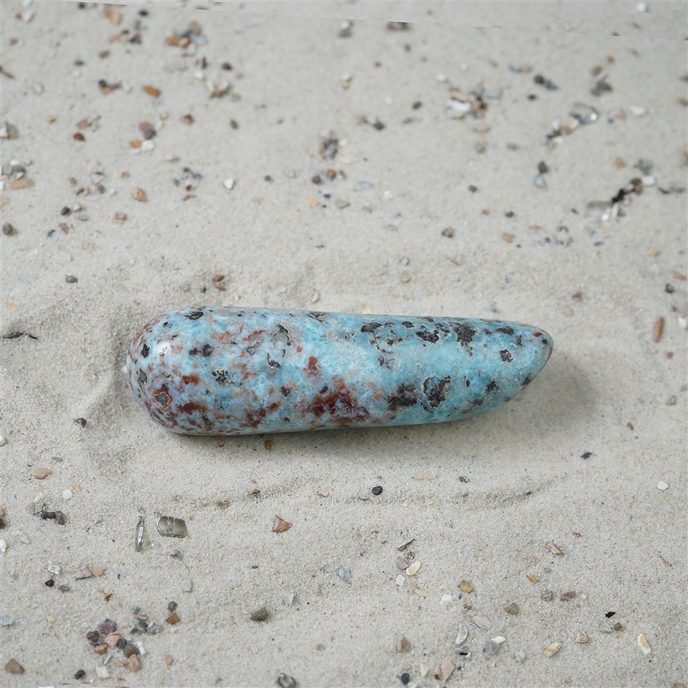 Larimar, 7,4 cm, pezzo unico 066 | Gemme Schreier, pietre curative e gioielli