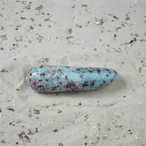 Longstone Larimar, 7,4cm, Unikat 066 | Schreier Edelsteine, Heilsteine & Schmuck