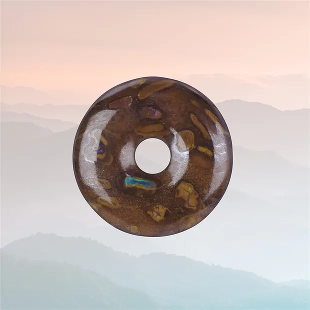 Ciambella boulder opale unico 002 | Gemme Schreier, pietre curative e gioielli