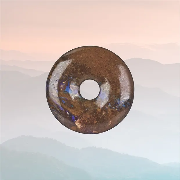 Donut boulder opal unique 004 | minerals trade - gems, healing stones & jewelry