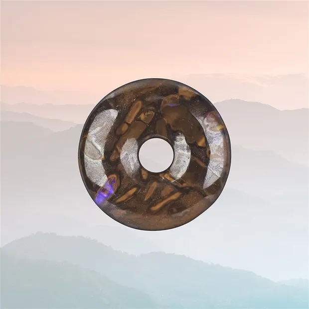 Donut boulder ópalo único 006 | piedras preciosas, piedras curativas y joyería