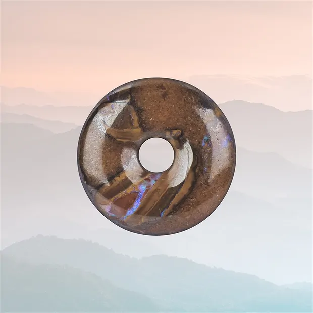 Donut boulder ópalo único 008 | piedras preciosas, piedras curativas y joyería