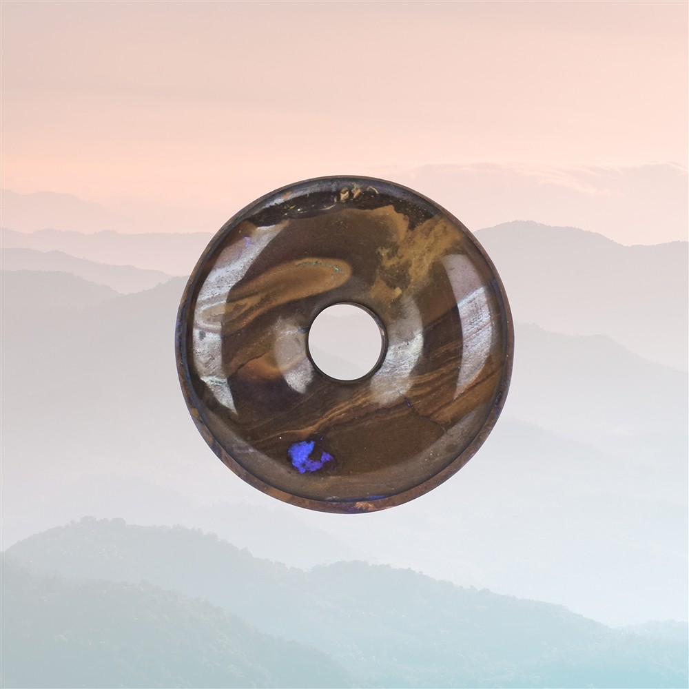 Donut boulder opal unique 017 | minerals trade - gems, healing stones & jewelry