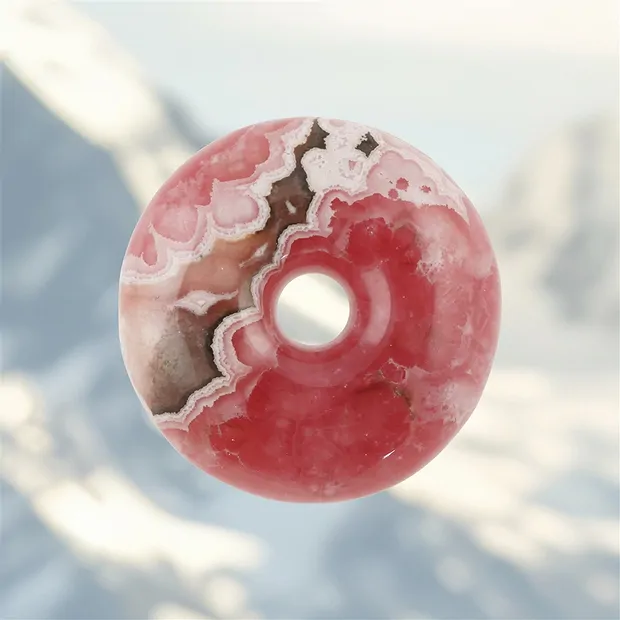 Donut Rhodochrosit, 3,9cm, Unikat 002 | Edelsteine, Heilsteine & Schmuck-Handel