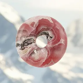 Ciambella di Rodocrosite, 4,0 cm, unico 003 | grossista gemme e pietre curative