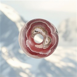 2814130008 Donut Rhodochrosit, 3,7cm, Unikat 008 | Edelsteine, Heilsteine & Schmuck-Handel
