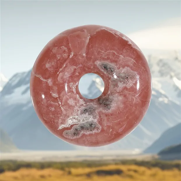 Donut Rhodochrosit, 3,9cm, Unikat 011 | Edelsteine, Heilsteine & Schmuck-Handel