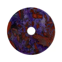 2814150015 Scheibe Sugilith, 5,0cm, Unikat 015 | Schreier Edelsteine, Heilsteine & Schmuck