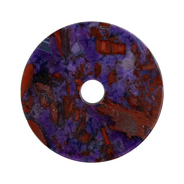 Scheibe Sugilith, 5,0cm, Unikat 015 | Schreier Edelsteine, Heilsteine & Schmuck