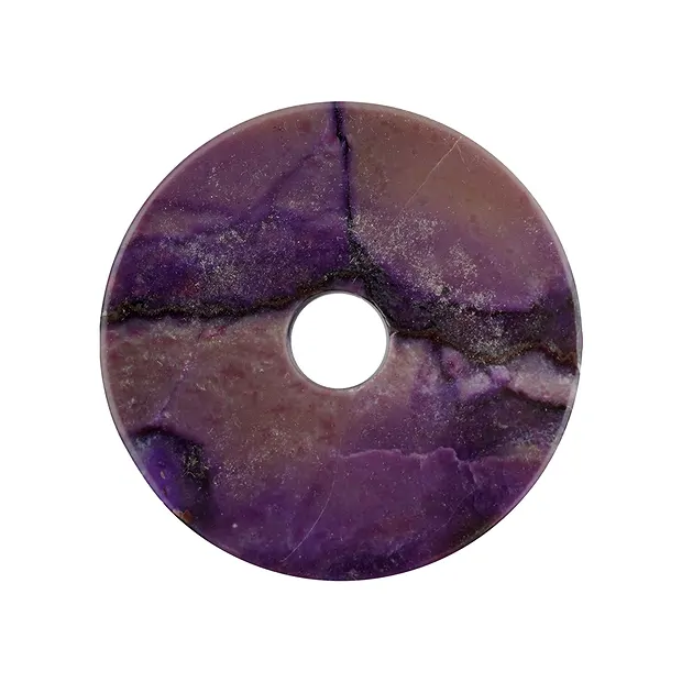 Scheibe Sugilith, 5,0cm, Unikat 016 | Schreier Edelsteine, Heilsteine & Schmuck