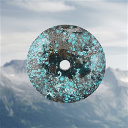 2814155017 Donut Turquesa (estabilizado), 4,4cm, único 017 | Marco Schreier