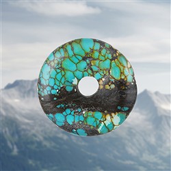 2814155019 Donut Turquoise (stab.), 4,3cm, Pièces uniques 019 | Marco Schreier