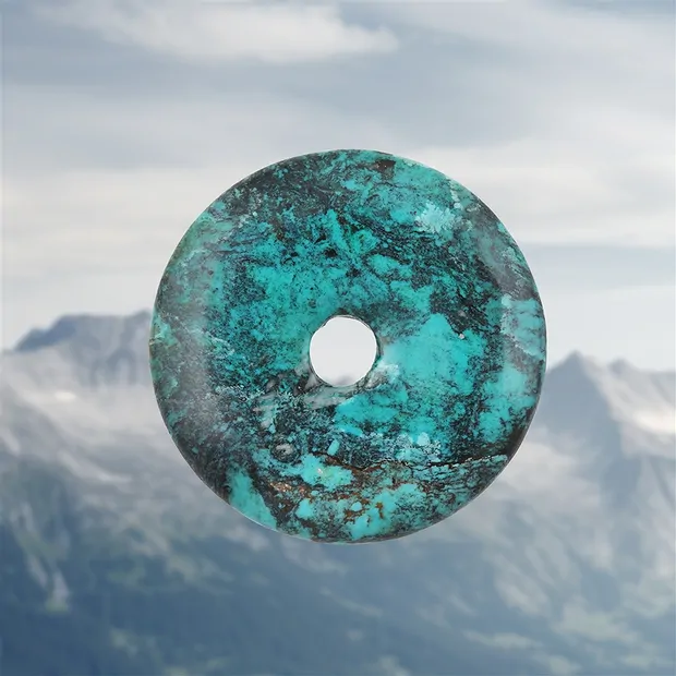 Donut Turquoise (stab.), 4,7cm, Pièces uniques 022 | Marco Schreier
