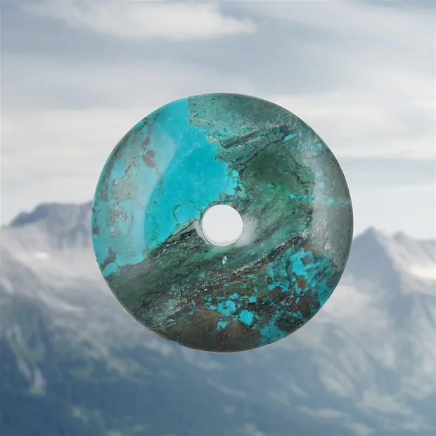 Donut Turquoise (stab.), 4,4cm, Pièces uniques 023 | Marco Schreier