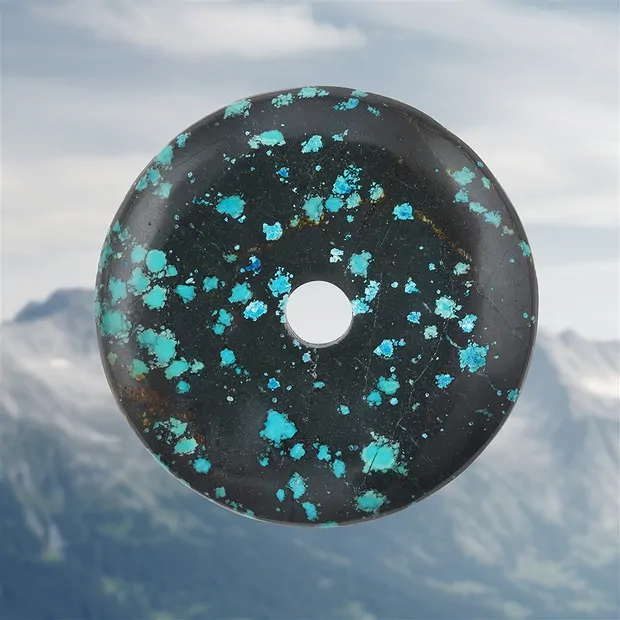 Donut Türkis (stab.), 5,5cm, Unikat 024 | GH Edelsteine, Heilsteine & Schmuck