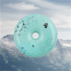 2814155026 Donut Turquoise (stab.), 4,4cm, Pièces uniques 026 | Marco Schreier
