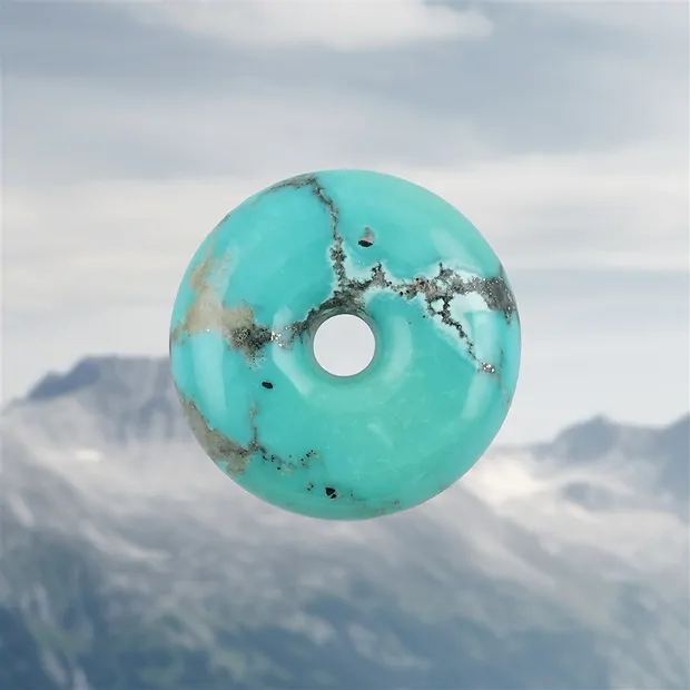 Turchese a ciambella (stab.), 3,5 cm, unico 027 | Marco Schreier