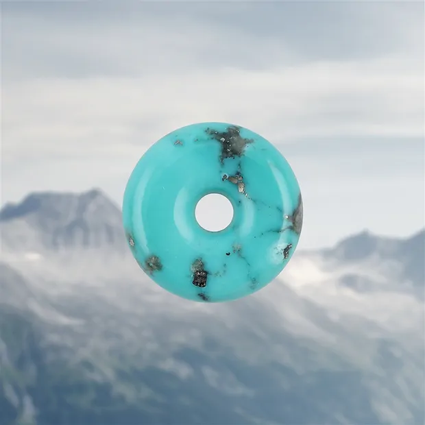 Donut Türkis (stab.), 3,0cm, Unikat 029 | GH Edelsteine, Heilsteine & Schmuck
