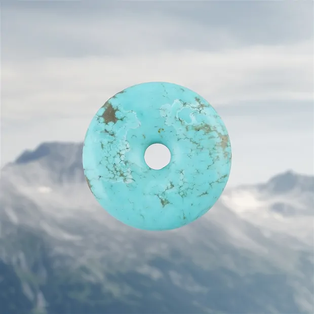 Donut Turquoise (stab.), 3,0cm, unique 031 | wholesaler gems & healing stones