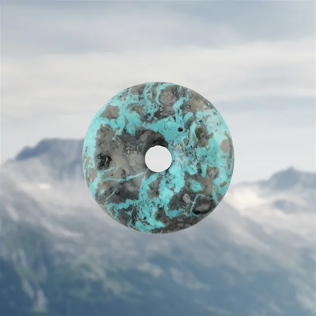 Donut Türkis (stab.), 3,3cm, Unikat 032 | GH Edelsteine, Heilsteine & Schmuck