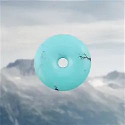 2814155034 Turquoise donut (stab.), 3.5 cm, unique 034 | wholesaler gems & healing stones
