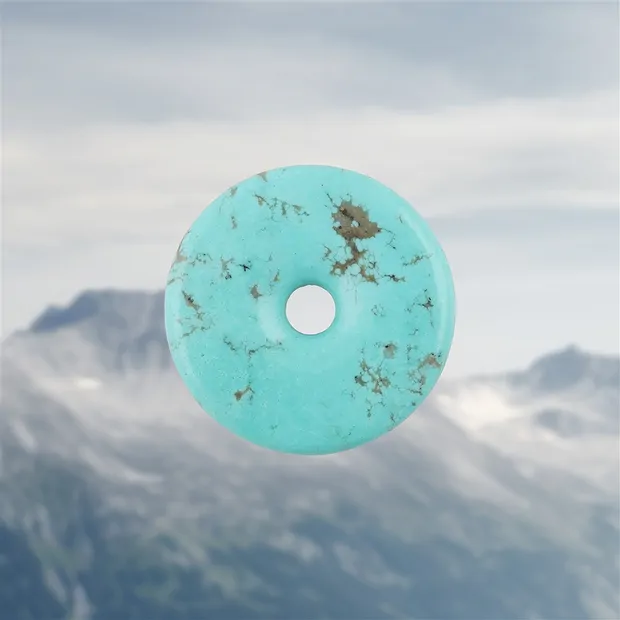 Donut Turquesa (estabilizado), 3,2cm, único 035 | Marco Schreier