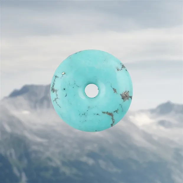 Donut Türkis (stab.), 3,5cm, Unikat 036 | GH Edelsteine, Heilsteine & Schmuck