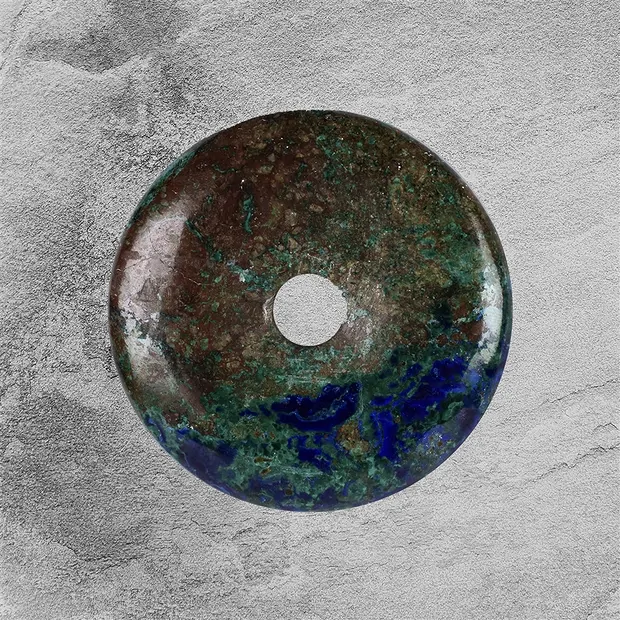 Donut Azurite Malachite (stab.) unique 007 | wholesaler gems & healing stones