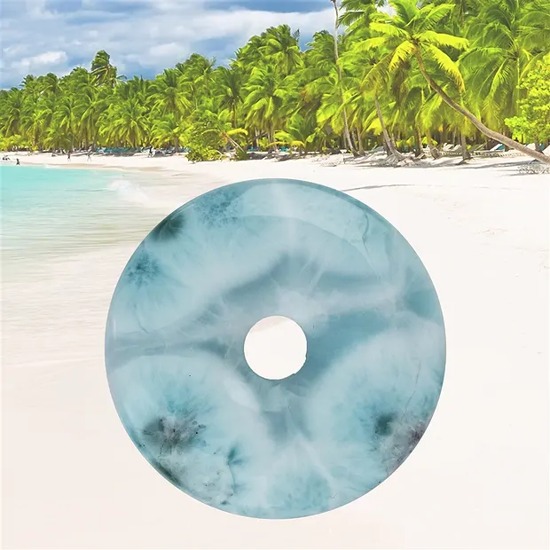 Donut Larimar, 4,6cm, pieza única 076 | Marco Schreier
